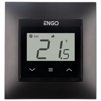 Termostat ENGO E55-B Black Pentru pardosea / Baterie