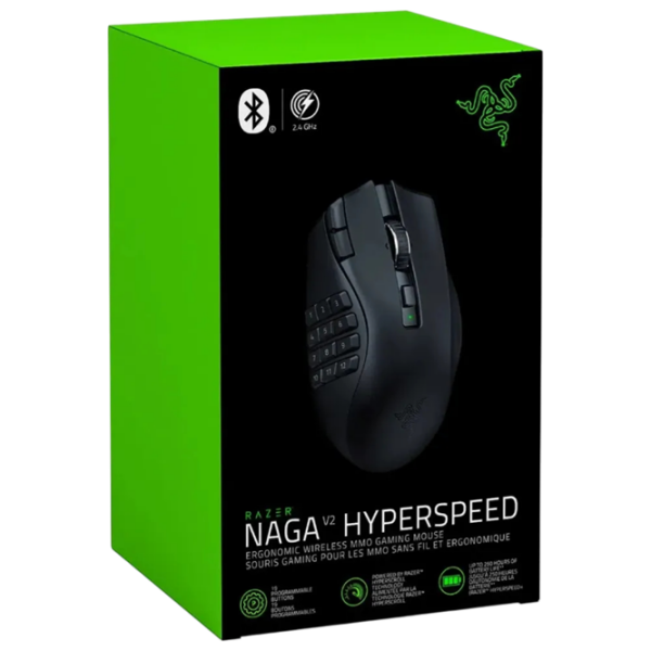 Mouse Razer Naga V2 HyperSpeed Black Fără fir / 30000 dpi photo 7