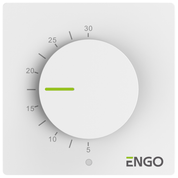 Termostat ENGO ESIMPLE-230W White Pentru pardosea / Rețea photo 1