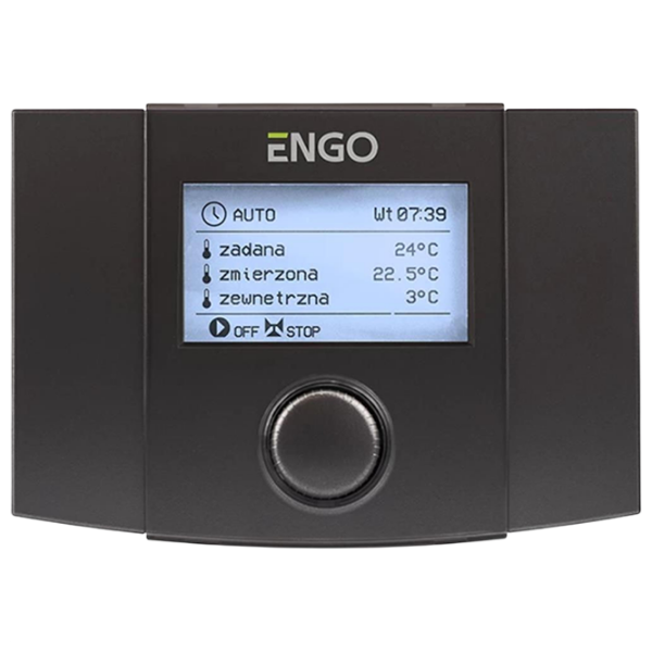 Termostat ENGO EWT100 Black Pentru sisteme de încălzire / Baterie photo 1