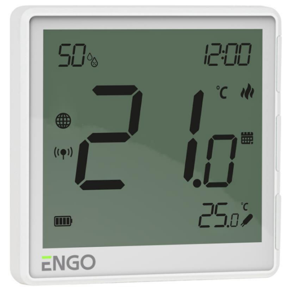 Termostat ENGO EONE-BATW White Pentru pardosea / Baterie photo 3
