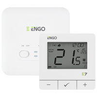 Termostat ENGO E7-RFW White pentru condiționere / Baterie