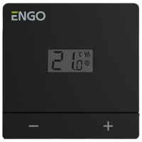 Termostat ENGO EASY-230B Black Pentru cazane / Cablu