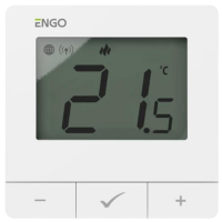 Termostat ENGO E25-230W White Pentru radiator / Baterie