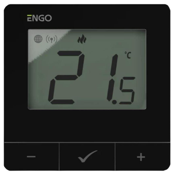 Termostat ENGO E25-230B Black Pentru radiator / Baterie photo 1