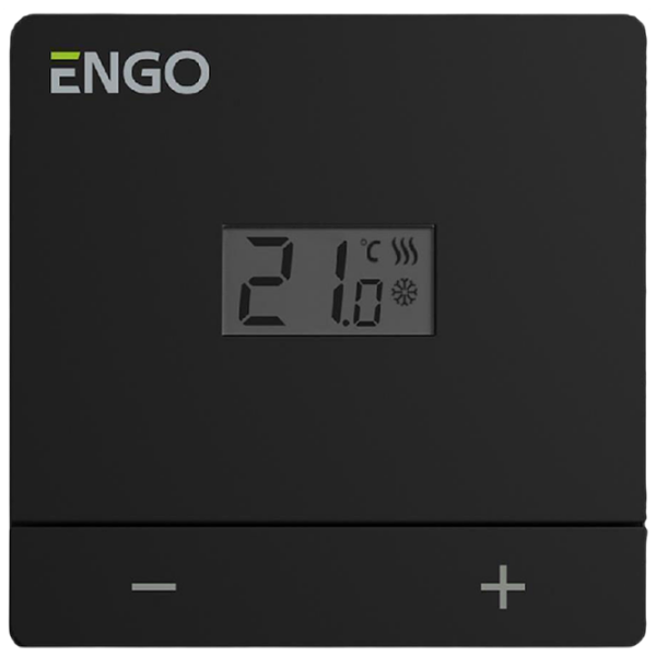 Termostat ENGO EASY-BATB Black Pentru cazane / Cablu photo 1