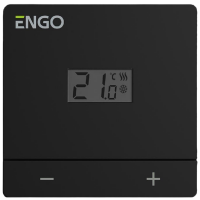 Termostat ENGO EASY-BATB Black Pentru cazane / Cablu