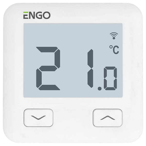 Termostat ENGO E10-W White Pentru sisteme de încălzire / Baterie photo 1