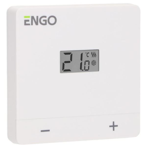 Termostat ENGO EASY-BATW White Pentru cazane / Cablu photo 1