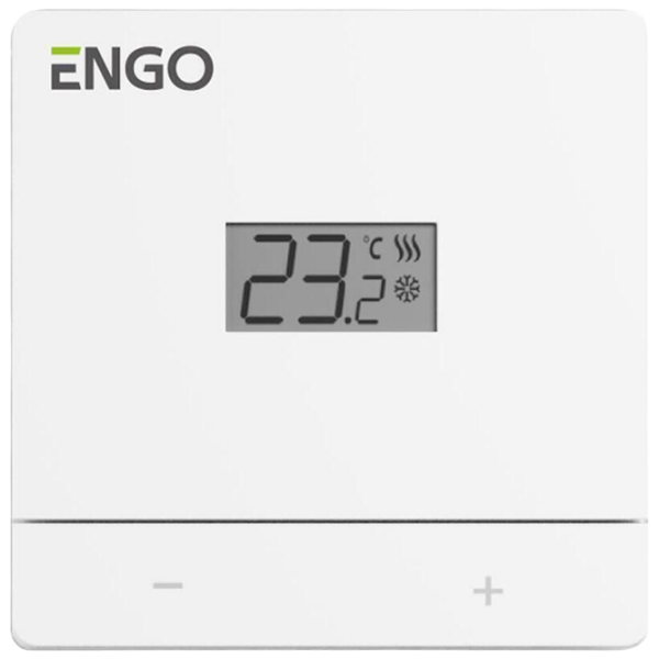 Termostat ENGO EASY-BATW White Pentru cazane / Cablu photo 2