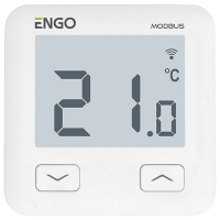 Termostat ENGO E10-MBUSW White Pentru cazane / Baterie