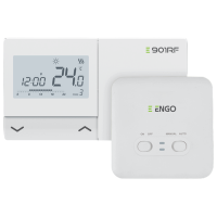 Termostat ENGO E901RF White Pentru cazane / Baterie
