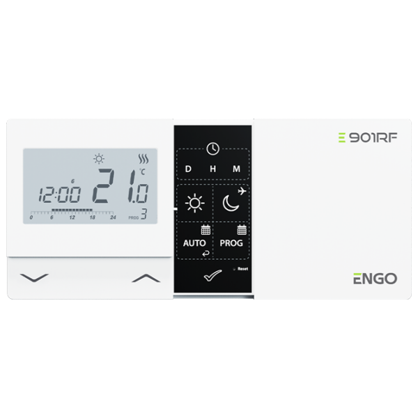 Termostat ENGO E901RF White Pentru cazane / Baterie photo 5