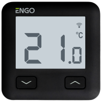 Termostat ENGO E10-B Black Pentru pardosea / Baterie