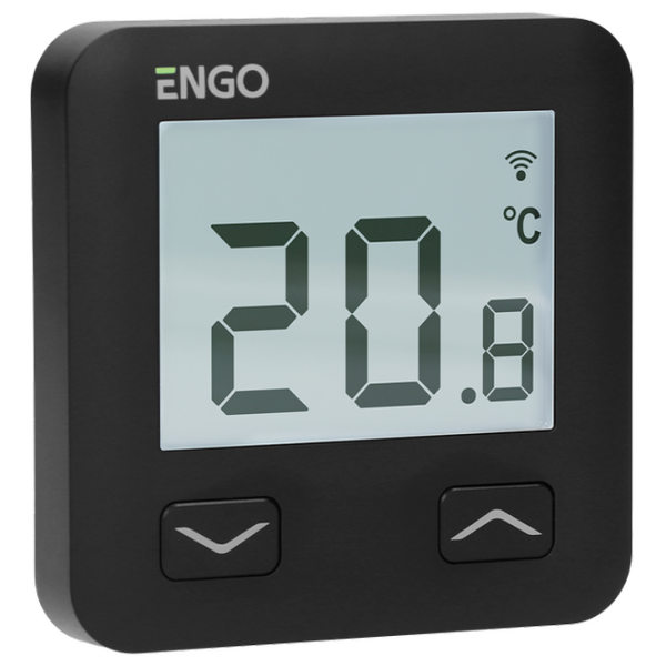 Termostat ENGO E10-B Black Pentru pardosea / Baterie photo 2