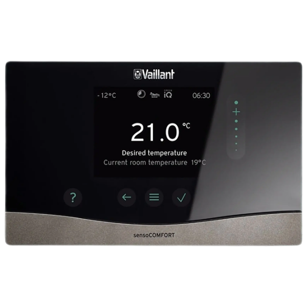 Termostat Vaillant sensoCOMFORT VRC 720 Black pentru condiționere / Rețea photo 1