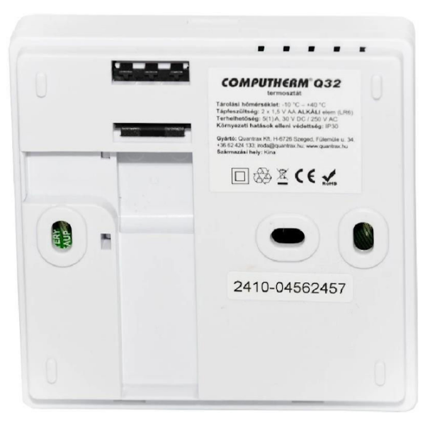 Termostat Computherm Q32 White Pentru sisteme de încălzire / Baterie photo 3