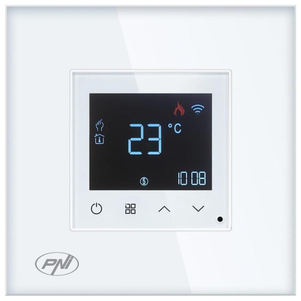 Termostat PNI CT-26W White Pentru pardosea / Rețea photo 1