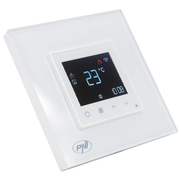 Termostat PNI CT-26W White Pentru pardosea / Rețea photo 2