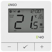 Termostat ENGO E40-230W White Pentru radiator / Rețea
