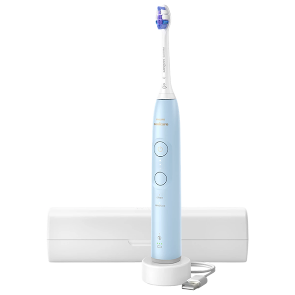 Зубная электрощетка Philips HX7403/01 Светло-синий  photo 1