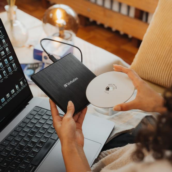 Оптический привод Verbatim External Slimline Черный USB 3.2 Gen 1, Пластик photo 6