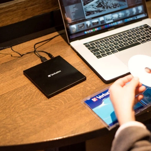 Оптический привод Verbatim External Slimline Черный USB 3.2 Gen 1, Пластик photo 5