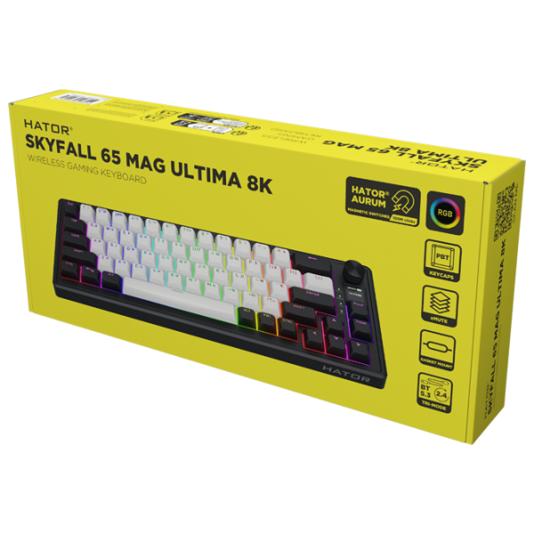 Tastatură Hator Skyfall 65 MAG ULTIMA 8K Black Gaming, Fără fir photo 3