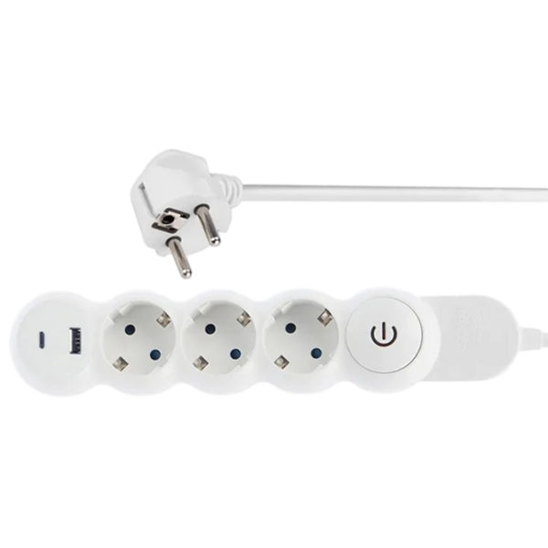Prelungitor Scame 161.3071UD3 3 m White  photo 1