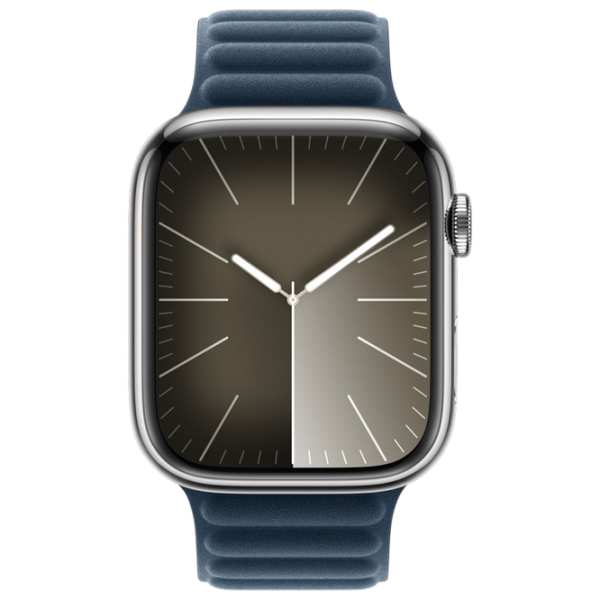 Curelușă Apple Watch Band Magnetic Link Blue Pacific Poliester, 45 mm photo 3