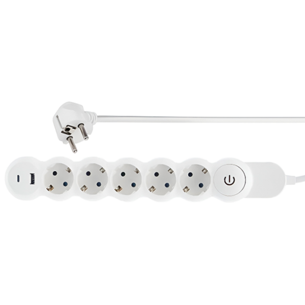 Prelungitor Scame 161.5071UD3 3 m White  photo 1