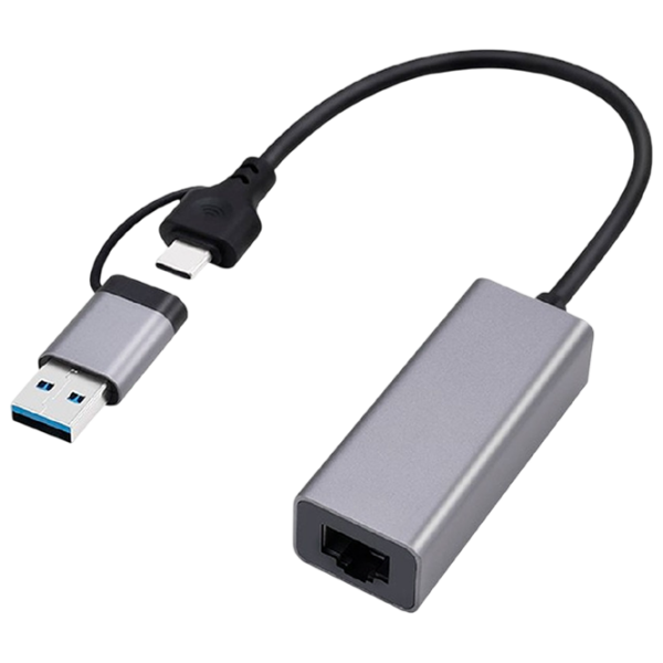 Adaptor de rețea Gembird A-USB3AC-LAN2G-01 Gray  photo 1