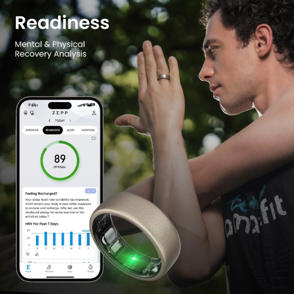 Умное кольцо Amazfit Helio Титан Размер - 10 photo 8