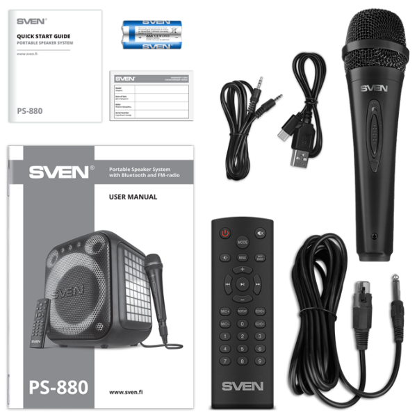 Boxă pentru Party Sven PS-880 Black 110 W photo 14