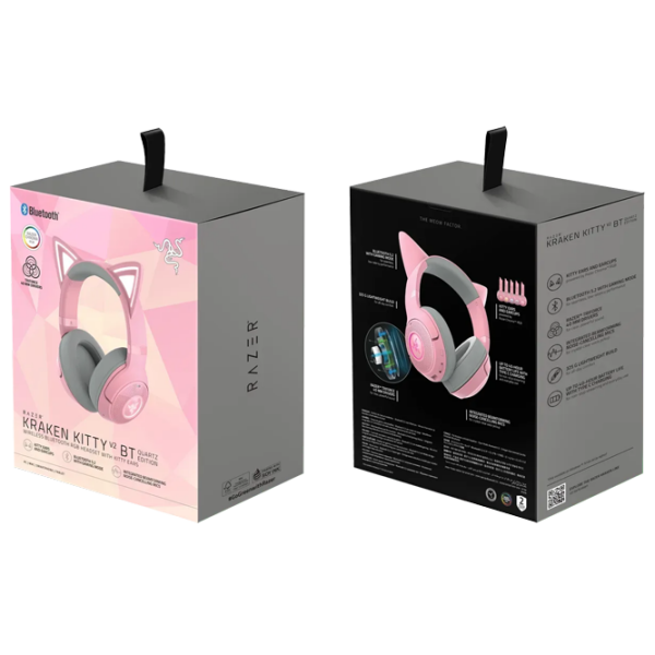 Căști Razer Kraken Kitty Edition V2 Quartz Pink Fără fir / Gaming / Over the ear photo 6