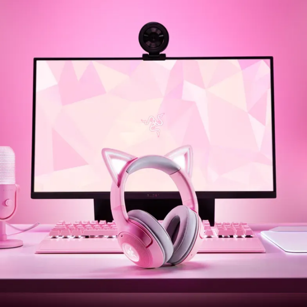 Căști Razer Kraken Kitty Edition V2 Quartz Pink Fără fir / Gaming / Over the ear photo 8