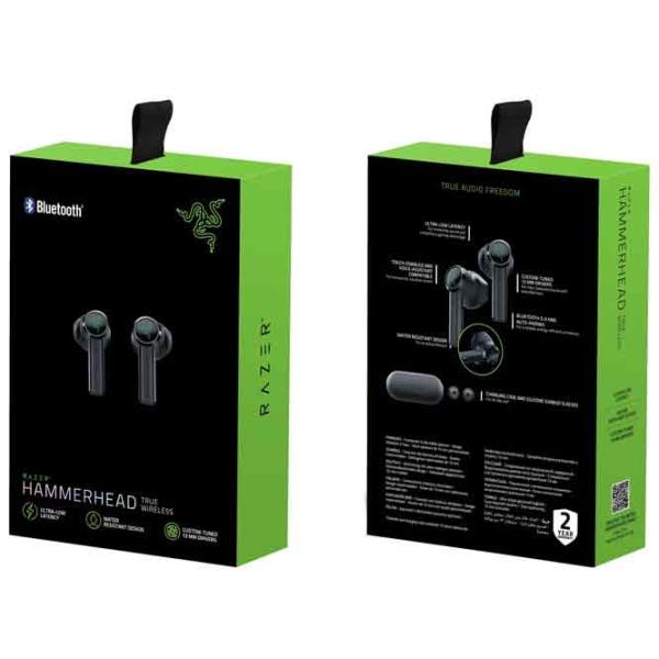 Căști Razer Hammerhead V3 Black Fără fir / Gaming / In ear photo 11