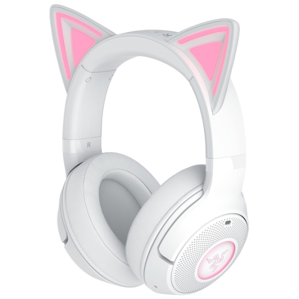 Căști Razer Kraken Kitty Edition V2 Quartz White Fără fir / Gaming / Over the ear photo 1
