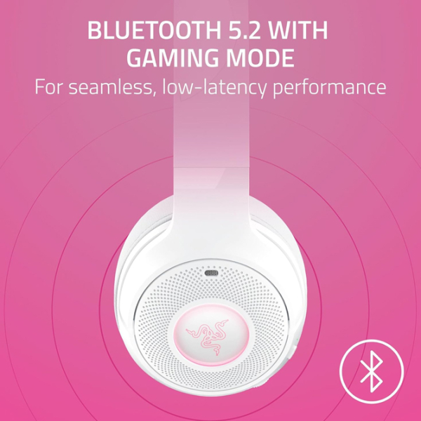 Căști Razer Kraken Kitty Edition V2 Quartz White Fără fir / Gaming / Over the ear photo 6