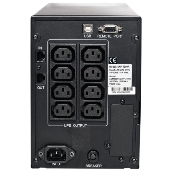 UPS PowerCom SPT-1500 (1200 / 1500VA) Black  photo 2