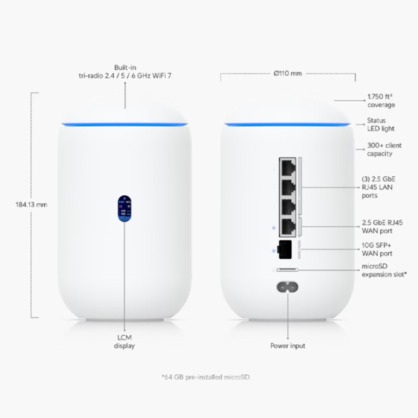 Router Ubiquiti Dream Router 7 UDR7 White  photo 4