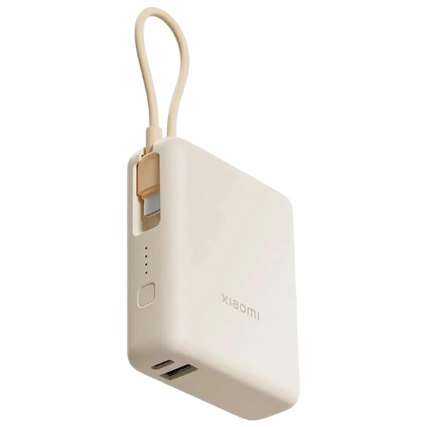 Power Bank 10000 мАч Xiaomi Integrated Cable (33 Вт) Tan  photo 2
