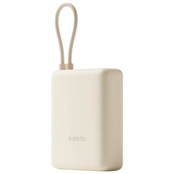 Power Bank 10000 мАч Xiaomi Integrated Cable (33 Вт) Tan  photo 5