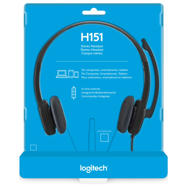 Căști Logitech H151 Black Cu fir / Personal / On the ear photo 6