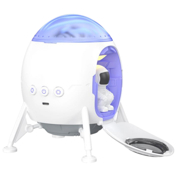Ночник XO Astronaut Star and Galaxy Projector & Speaker Белый От сети photo 2