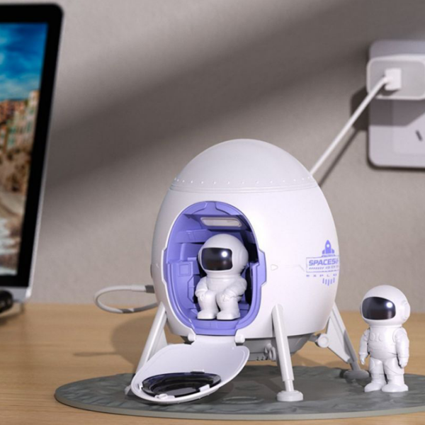 Ночник XO Astronaut Star and Galaxy Projector & Speaker Белый От сети photo 5
