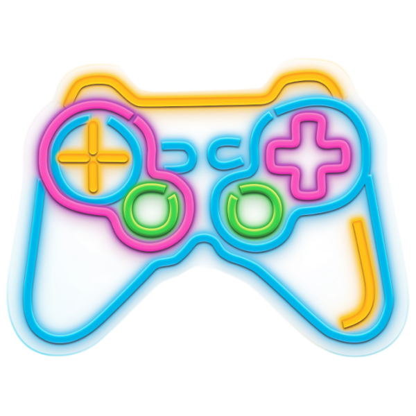 Светодиодная лампа Neolia Neon PLEXI Game PAD Разноцветный От сети photo 1