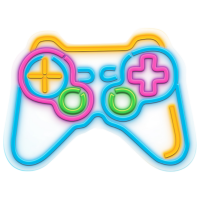 Lampă LED Neolia Neon PLEXI Game PAD Multicolor Rețea