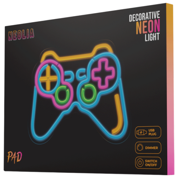 Светодиодная лампа Neolia Neon PLEXI Game PAD Разноцветный От сети photo 2
