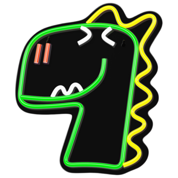 Светодиодная лампа Forever Light Neon PLEXI JURASSIC BABY DINO Зеленый От сети photo 3